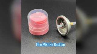 Valvola per shampoo a secco: nebbia fine, nessun residuo