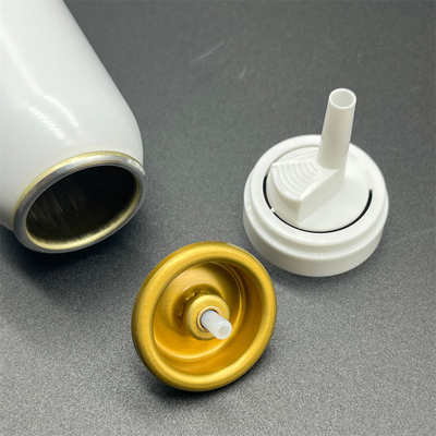 comprare Valvola aerosol in alluminio argento/oro per la distribuzione di spray di schiuma per capelli fabbricazione online