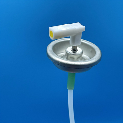comprare one inch metal stem metered valve with L shape actuator for Air freshener spray can  fabbricazione online