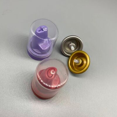 comprare Valvola a schiuma di aerosol professionale con tazza di montaggio in alluminio resistente alla corrosione certificata ISO9001 e tassi di scarica regolabili fabbricazione online
