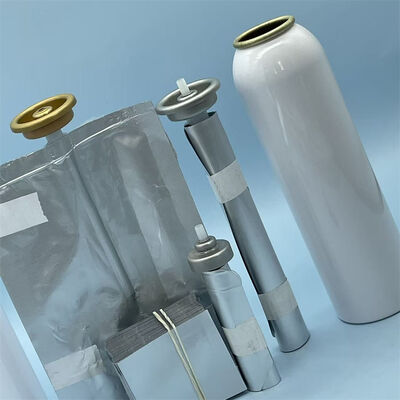 comprare Sacchetto aerosol personalizzato su valvola, sacchetto flessibile aerosol su valvola per cosmetici e spray per la casa, sacchetto aerosol su valvola di dimensioni su misura per dispensazione di precisione fabbricazione online