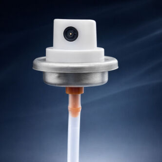 comprare Valvo di vernice aerosol maschile precolorato per imballaggi coordinati fabbricazione online