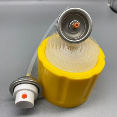 comprare Valvola Aerosol OEM con Tappo a Pennello per Imballaggio Spray Detergente Schiumogeno fabbricazione online