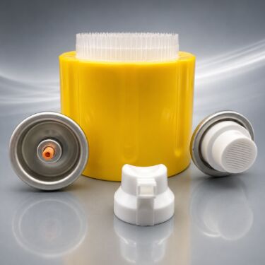 comprare Valvola aerosol e sistema di tappo per detergente di schiuma premium con uscita di schiuma densa, protezione del tappo sicura e supporto di ritenzione superficiale fabbricazione online