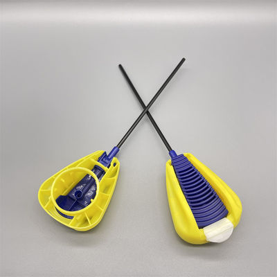 Attuatore di spruzzo a sgancio pieghevole con tubo di estensione integrato per applicazioni di spruzzo di aerosol resistenti alle sostanze chimiche