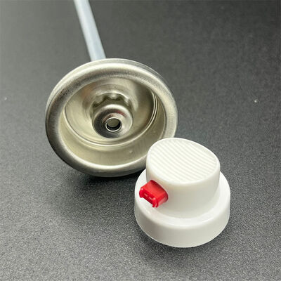 Valvola femmina di precisione con ugello attuatore a 360° per vernice spray