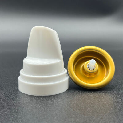 Accessorio aerosol mousse per capelli ultraleggero per ergonomia e riduzione dei costi di spedizione con design integrato valvola-attuatore