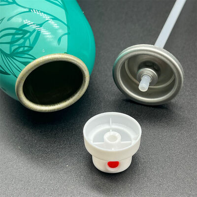 Valvola spray per shampoo secco con controllo costante del flusso e dispersione uniforme