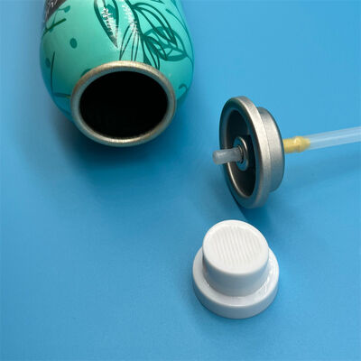 Valvola aerosol per shampoo secco di precisione con erogazione controllata della polvere