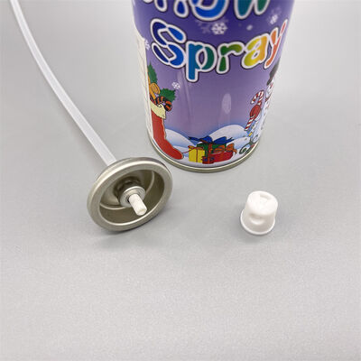 Valvola spray neve ecologica, valvola aerosol neve ecologica per decorazioni festive, valvola dispenser neve verde a prova di perdite