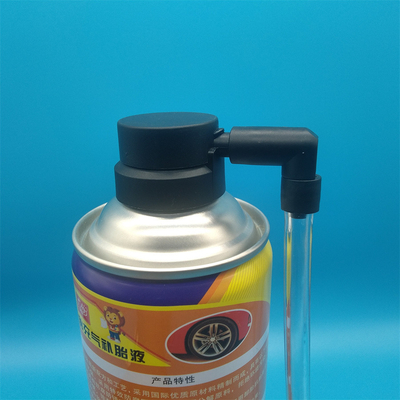 Valvola aerosol per gonfiatore pneumatici per la riparazione d'emergenza degli pneumatici dell'auto