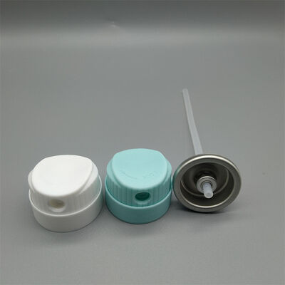 Durable One Inch Sunscreen Mist Valve with Anti-Clog Nozzle and Customizable Actuator for Fine Mist Output