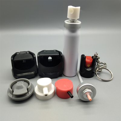 Valvo di auto-difesa di 20 mm e accessori per il rilascio sicuro e misurato di spray di pepe