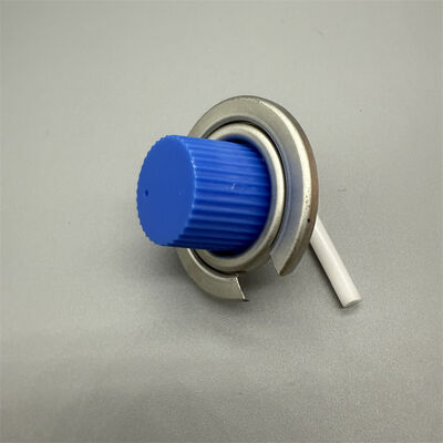 Valvola per bomboletta di gas in plastica compatta per kit di emergenza con tappo a prova di bambino