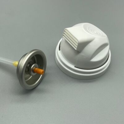 Valvola innovativa per schiuma da barba soft-touch per prodotti per la cura della pelle sensibile con velocità controllata e meccanismo di pressione facile