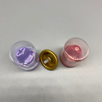 Valvola in alluminio per mousse per capelli aerosol invertita per confezioni spray in schiuma cosmetica