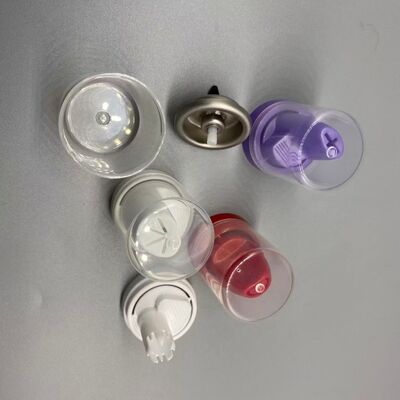 Valvola di scarico per capelli in alluminio inverso con distribuzione a 360 gradi e compatibilità con le borse per una schiuma consistente