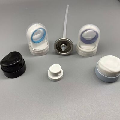 Valvola di spruzzo per filtri solari aerosol con tecnologia di uscita controllata, progettazione a prova di perdite e funzionamento a 360 gradi