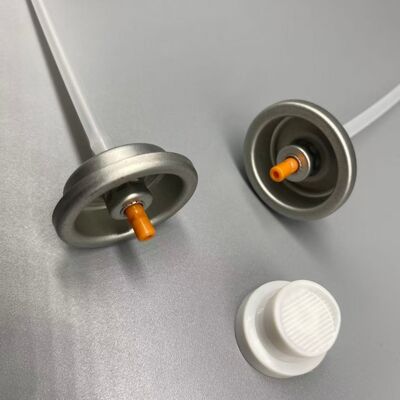 Valvola di spruzzo di colla per capelli aerosol resistente ai prodotti chimici per il fissaggio di parrucche e toupees