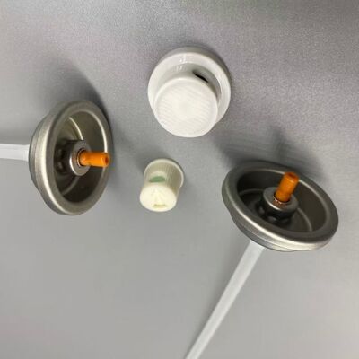 Valvola di spruzzatura di colla per capelli aerosol con tecnologia di distribuzione uniforme