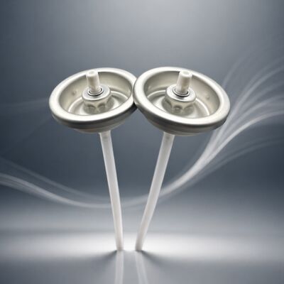 Valvola a spruzzo di polvere da un pollice con design resistente agli intasamenti e materiale di latta per lo shampoo secco e il touch-up delle radici