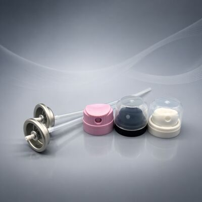 Valvola aerosol portatile resistente all' intasamento da un pollice per shampoo secco e spray a polvere