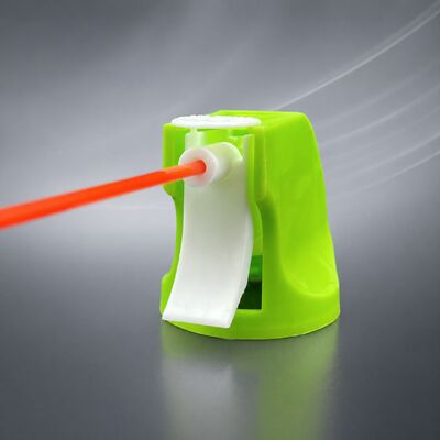 Pistola da spruzzo a sparo aerosol con ugello regolabile, costruzione resistente alle sostanze chimiche e design ergonomico per la pulizia industriale